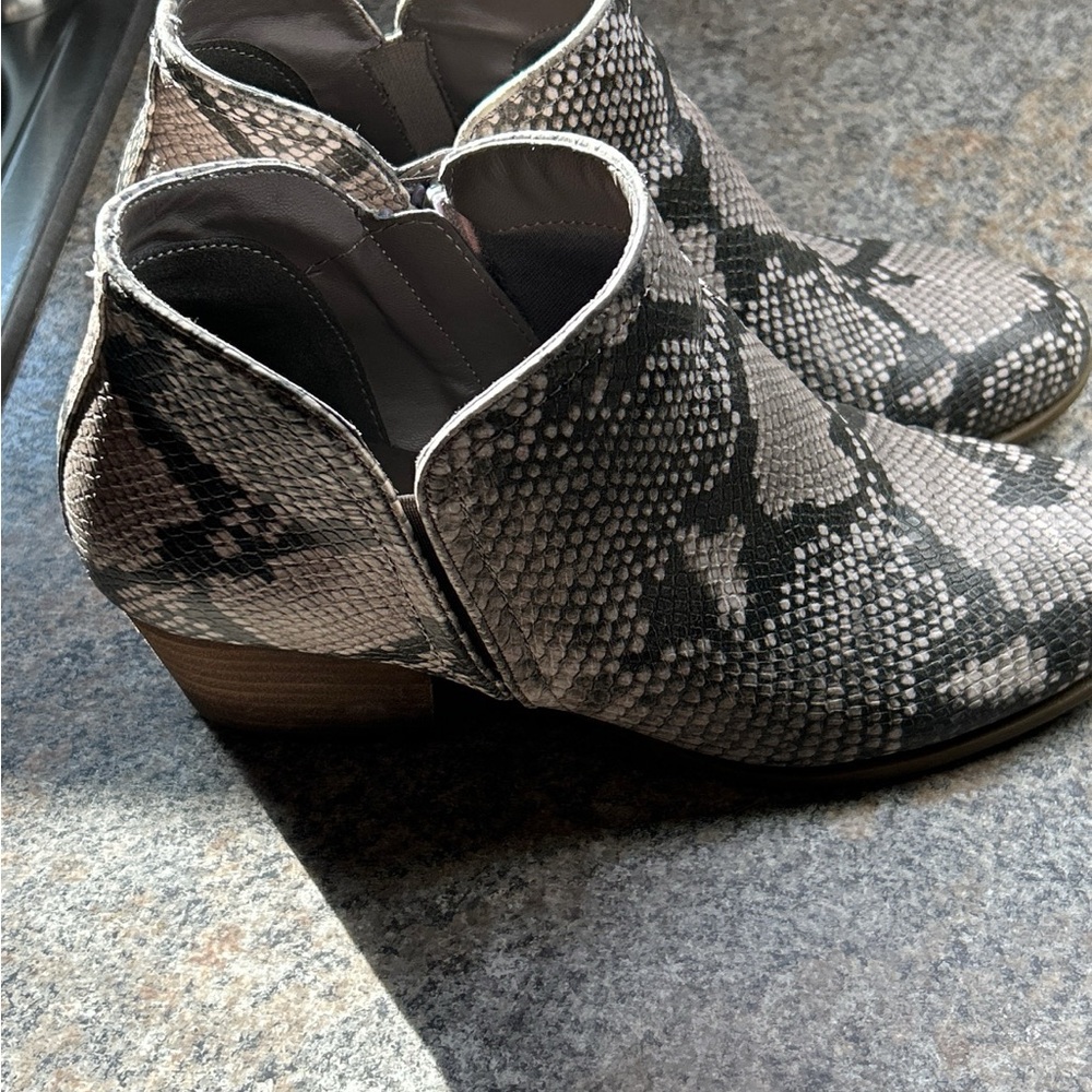 Snakeskin Ankle Boots